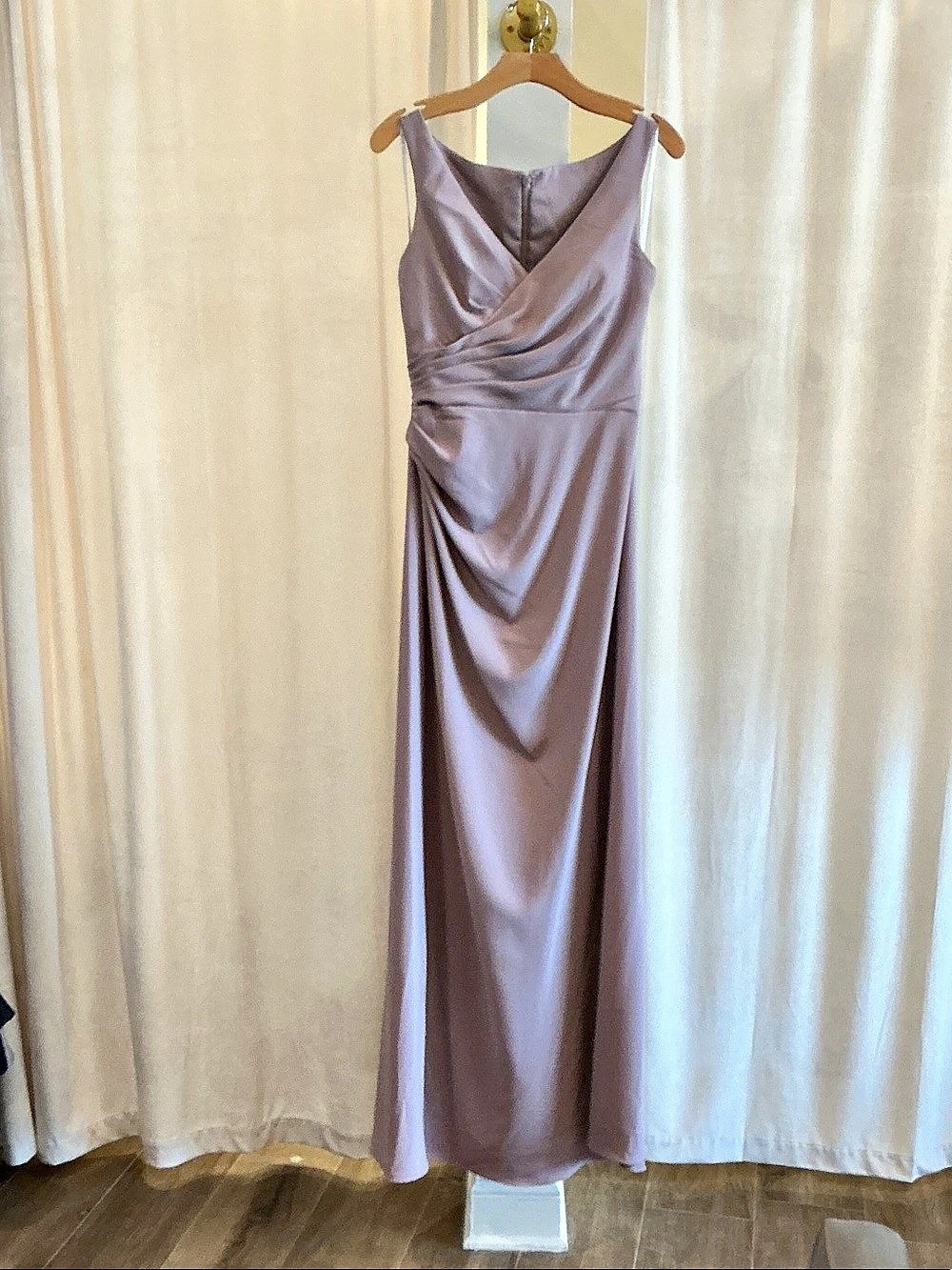 Women's Draped Maxi Dress in Purple Like New